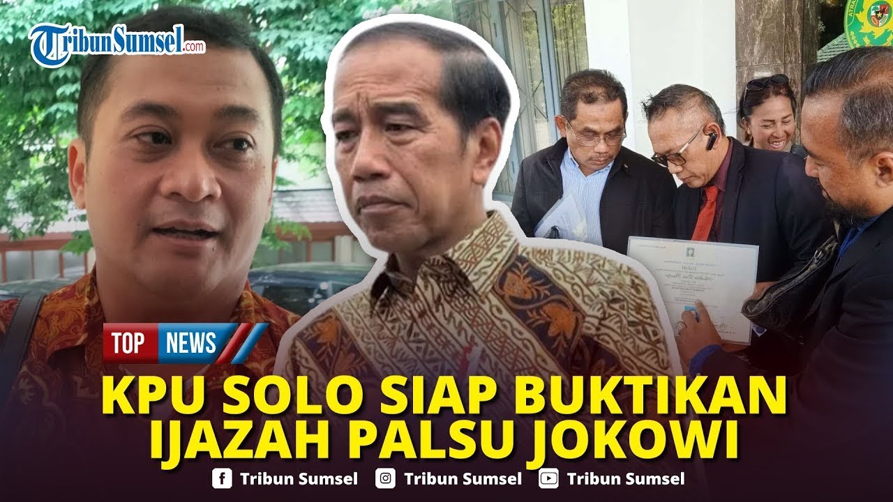 🔴Turut Digugat di Kasus Dugaan Ijazah Palsu, KPU Solo Tegas Siap Buka-bukaan Bongkar Data Jokowi