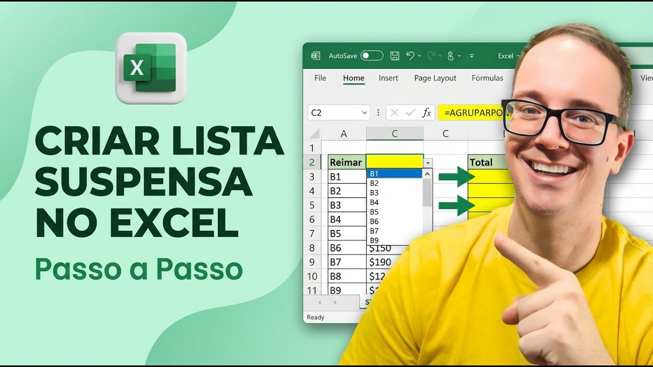 Criar Lista Suspensa no Excel: Simples, Dinâmica e Passo a Passo