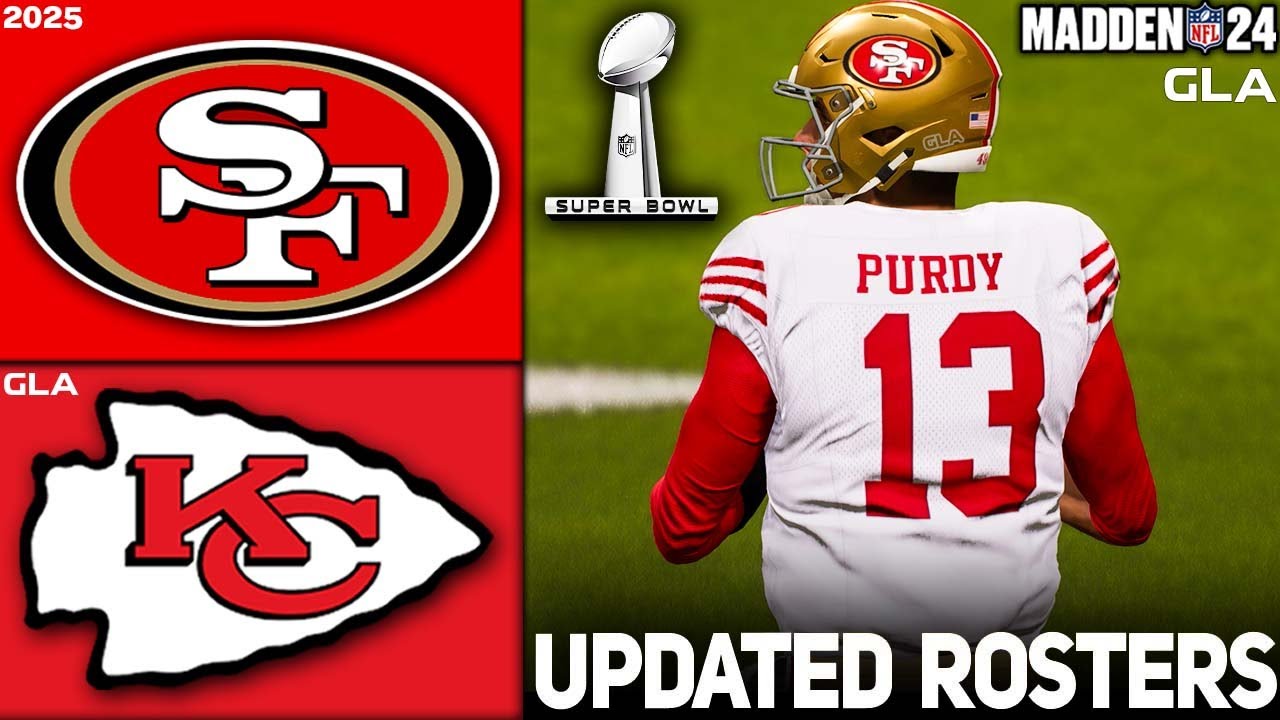 Chiefs vs. 49ers | Superbowl | 2024 - 2025 Updated Rosters | Madden 24 PS5 Simulation