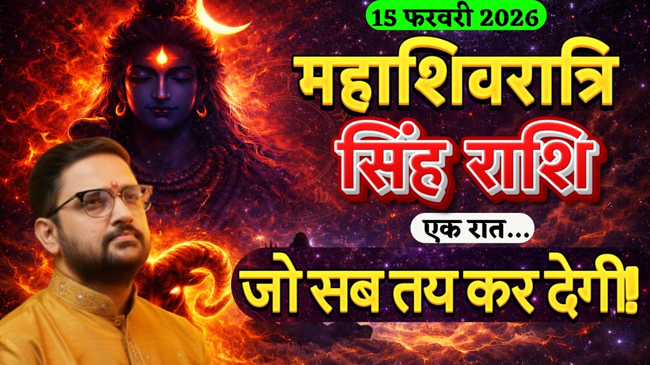 15 फरवरी 2026 महाशिवरात्रि | सिंह राशि की किस्मत बदलेगी! | Singh Rashi | Acharya Mukti