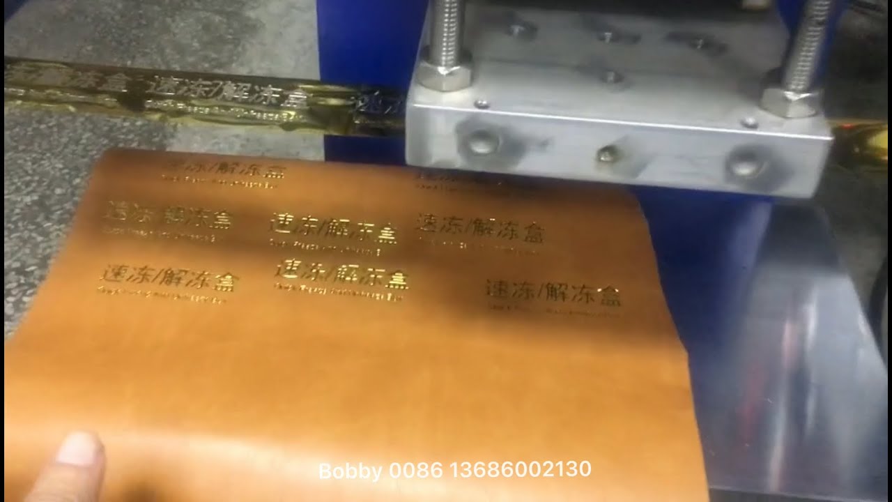 Hot Foil Stamping Machine Gold Silver Foil Automatic Leather Logo Embossed T Slot Hot Stamping