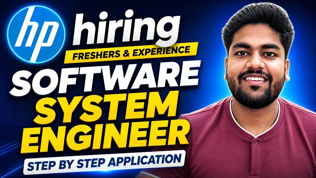 HP Mega Off Campus Drive 2026 | Software System Engineer Hiring | Freshers & Experienced | Apply Now