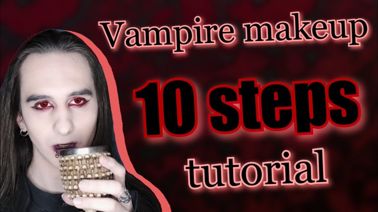 Макияж вампира за 10 шагов! #goth #vampire #gothgothgoth