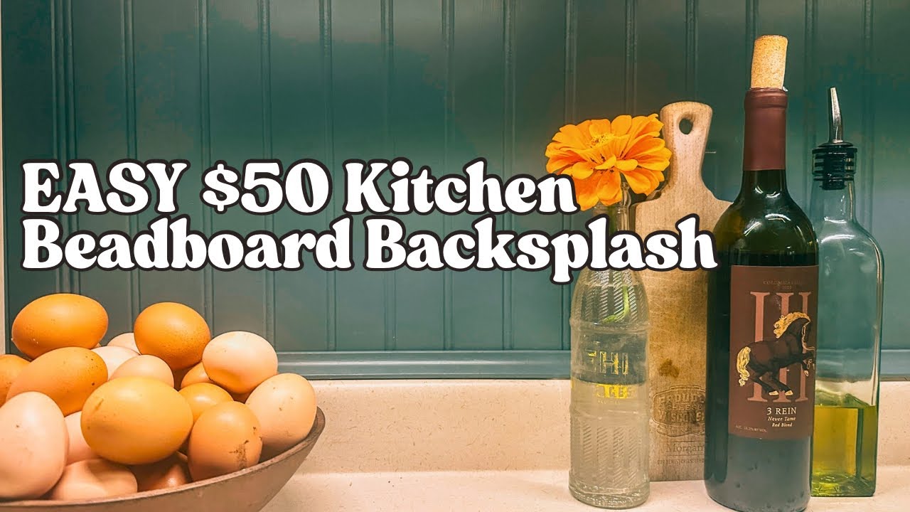 Budget-Friendly DIY Beadboard Backsplash | Simple & Stunning