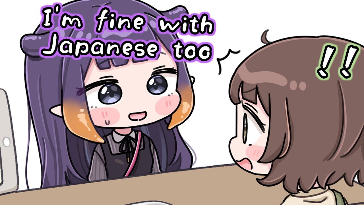 Ina talks about Japanese hairdresser who tries to communicate in English [Animated Hololive/Eng sub]