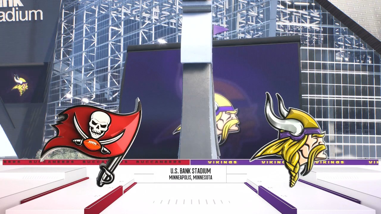 Madden NFL 26 - Tampa Bay Buccaneers Vs Minnesota Vikings PS5 Simulation Week 1 (Madden 27 Rosters)
