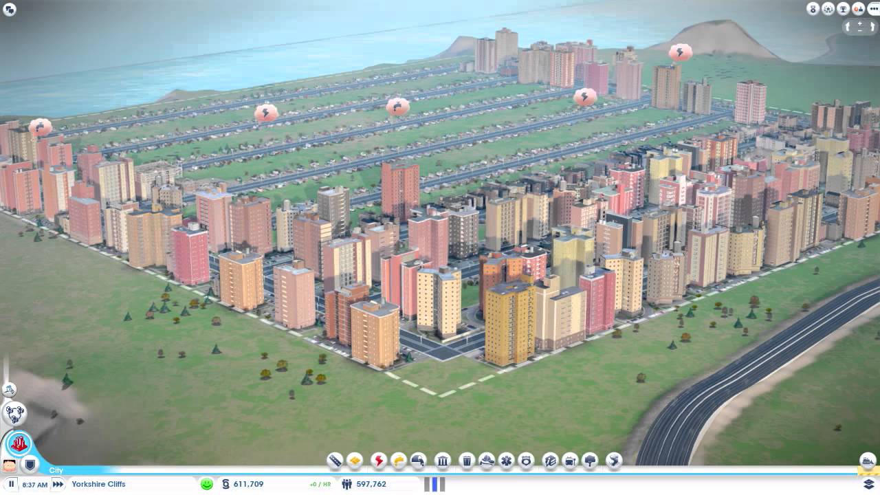 Simcity 5 - 1.3 million+ Population, No water, power, or services! 0% taxes!