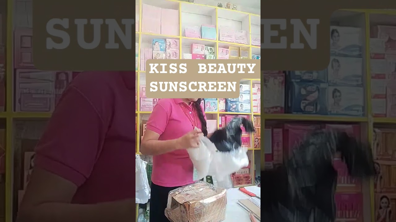 KISS beauty sunscreen 🧴 #youtubeshorts #skincare #shorts #ytshorts #shorts