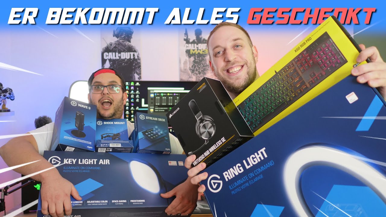 Ich SCHENKE Mo alles was er zum STREAMEN braucht!