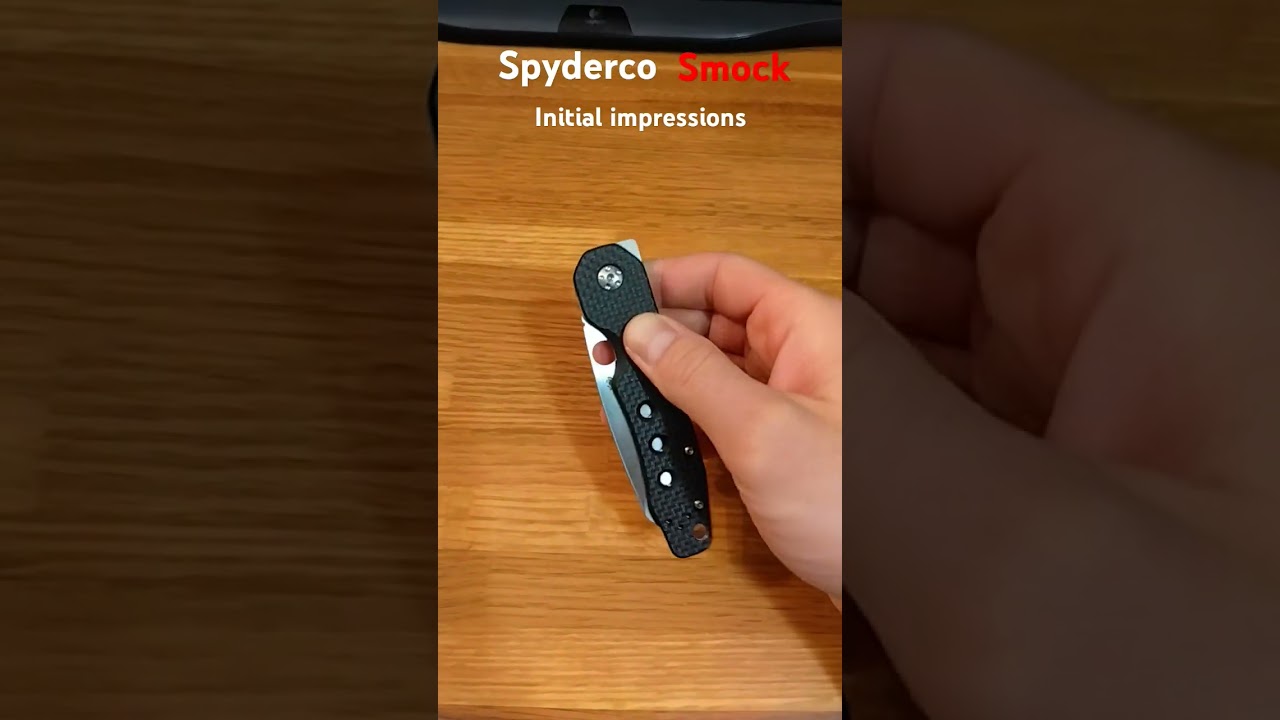 Spyderco Smock #edc #spyderco #everydaycarry Initial impressions