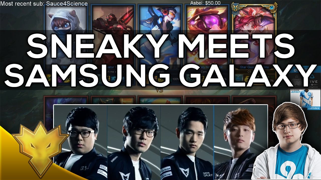 When Sneaky Meets Samsung Galaxy in NA Solo Queue... (ft. CuVee, Crown, Ambition, Ruler & CoreJJ)