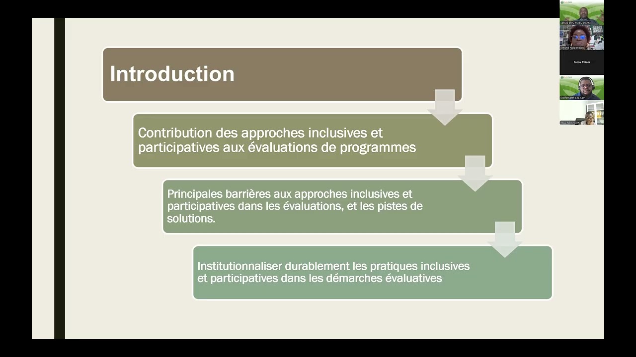 Webinaire: Les méthodes innovantes d'inclusion et de participation en évaluation (en français)