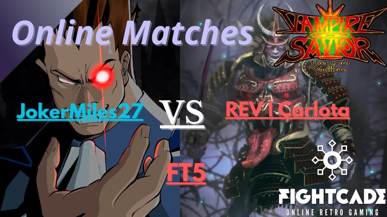 Vampire Savior (Fightcade 2): JokerMiles27(DE) VS REV | Carlota(BI) (FT5)