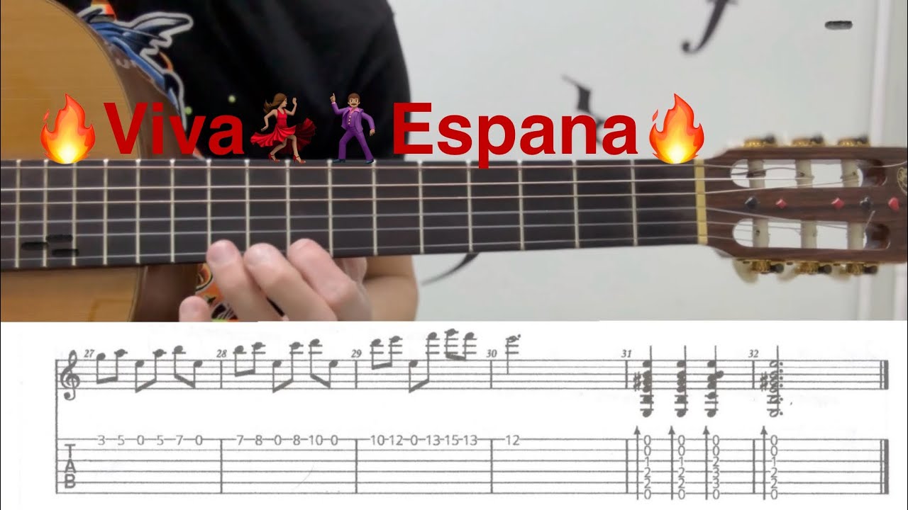 Эффектная испанская пьеса для начинающих!!!