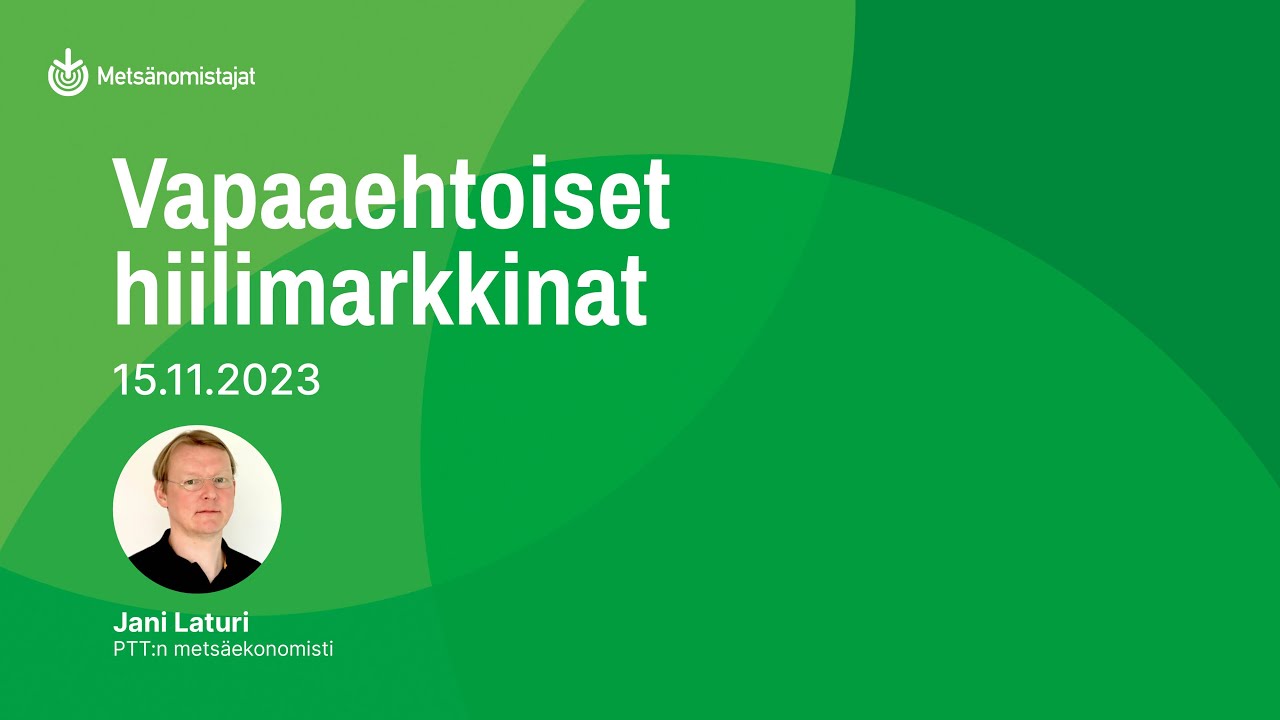 Webinaari: Vapaaehtoiset hiilimarkkinat