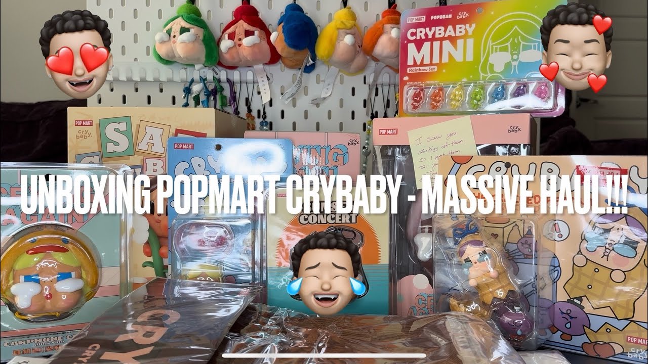 1st Popmart Haul!!! - Crybaby Unboxing Haul!