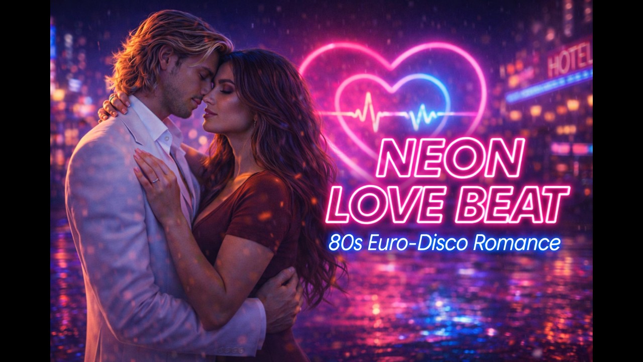 NEON LOVE BEAT 💜🔥 | 80s Euro-Disco Romance | Synthwave Love Song