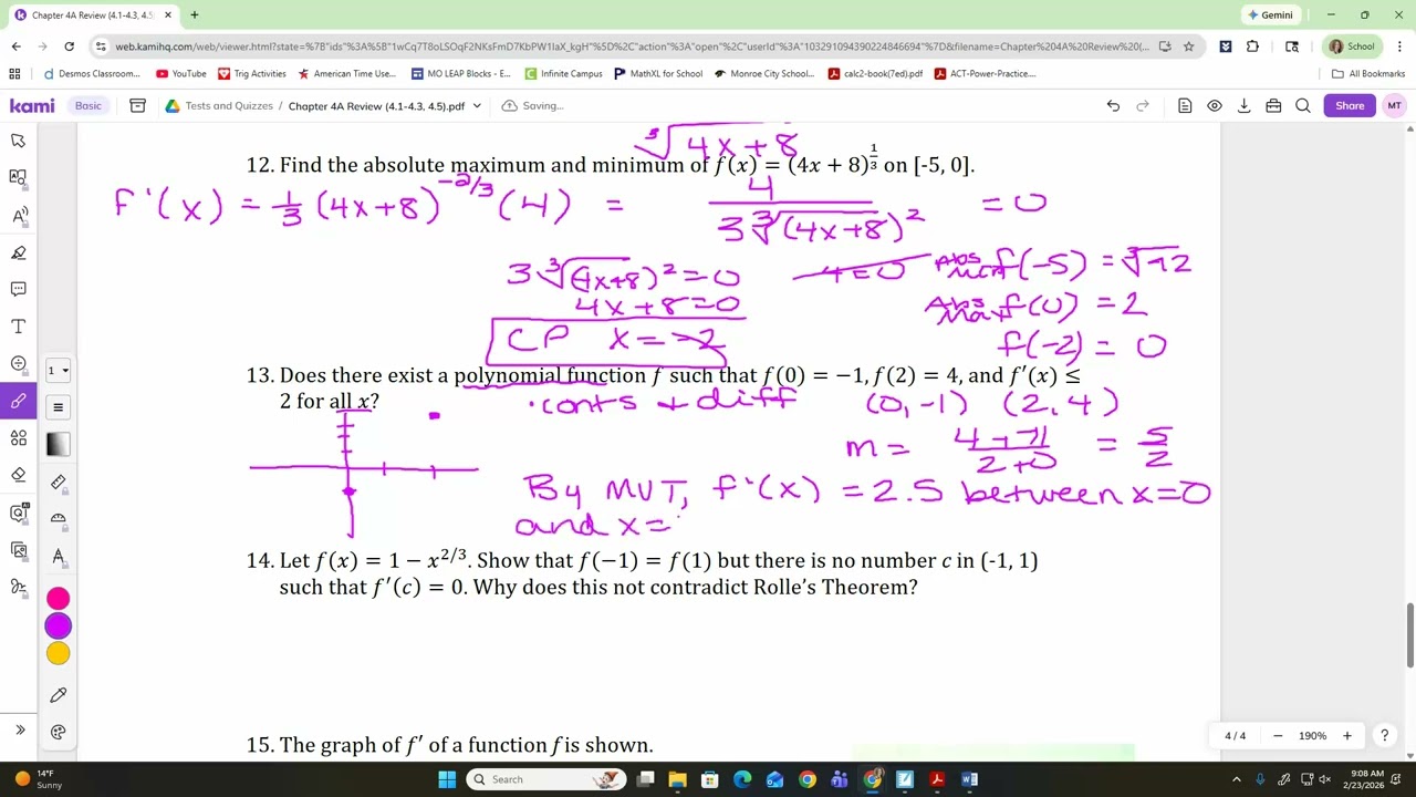 Chapter 4A Review Feb 23
