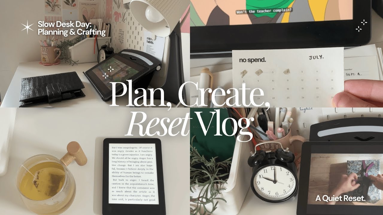 Planner Vlog – Bullet Journal, Screen-Free Night Routine, Cozy Desk Setup & Tiny Habits