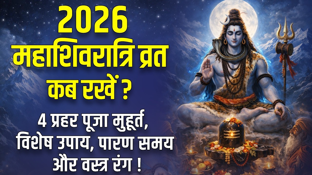 Mahashivratri 2026 Date Time: 15 या 16 फरवरी महाशिवरात्रि व्रत कब रखें,4 प्रहर पूजा मुहूर्त,पारण समय