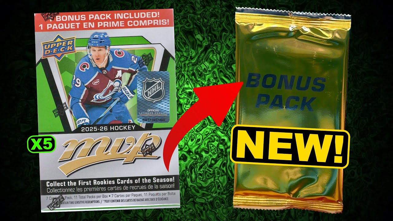 HUGE INCREDIBLE CHANGE! - 2025-26 Upper Deck MVP Hockey Retail Blaster Box Break x5