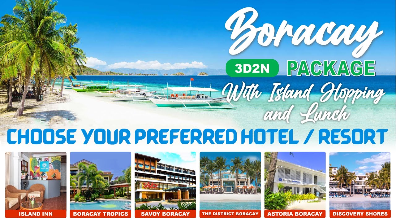 PHP6,640 | Boracay Package 3 Days 2 Nights with Island Hopping Tour & Lunch | 6 Resorts - 1