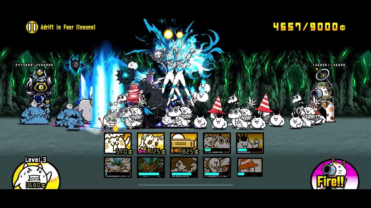 Battle cats - The Malevolent Fish, Adrift in Fear (Insane), uber carried 14.2