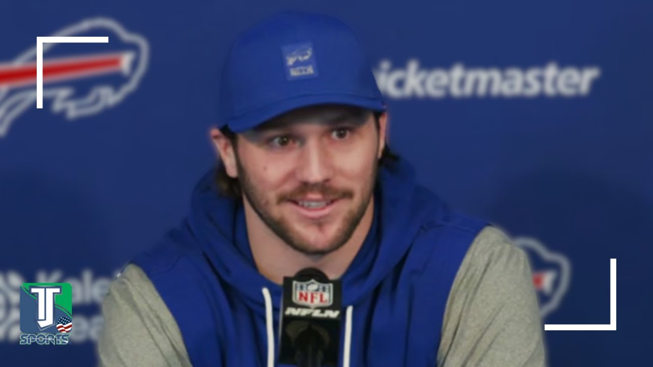 Josh Allen on his BROKEN BONE and Joe Brady's HIRING as the Bills' NEW HC