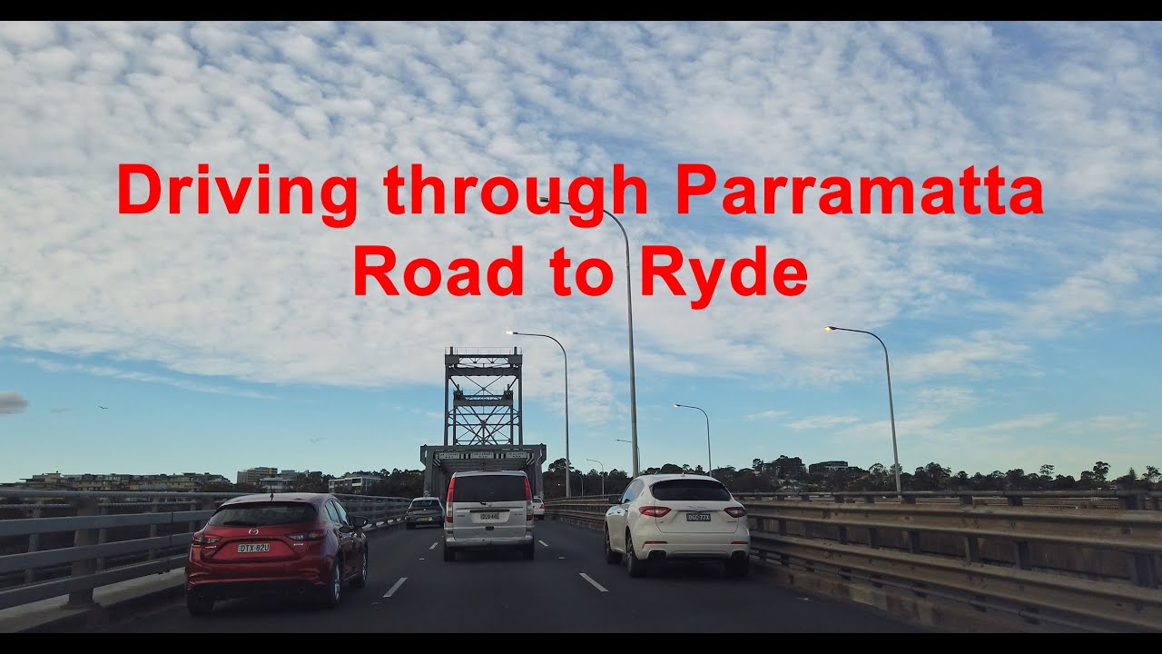 COVID-19 Lockdown - Driving through Parramatta Road to Ryde in Sydney