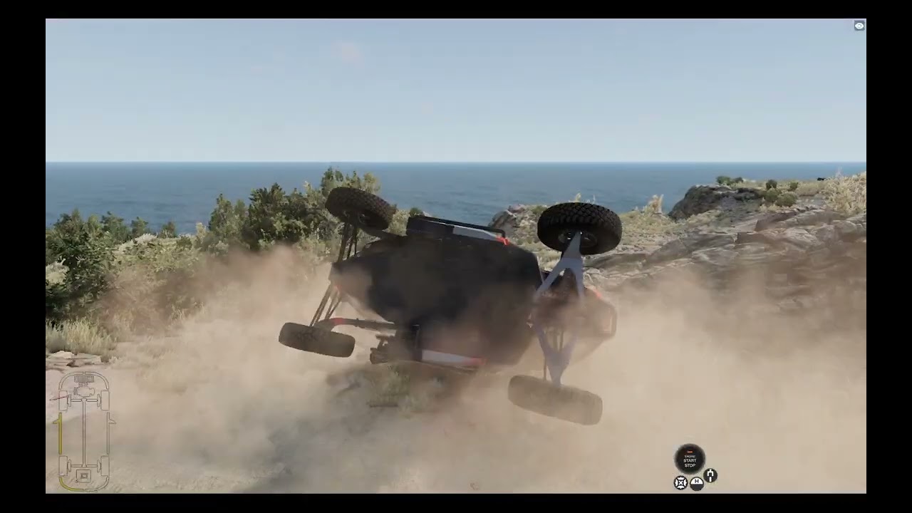 offroad car offroading in island