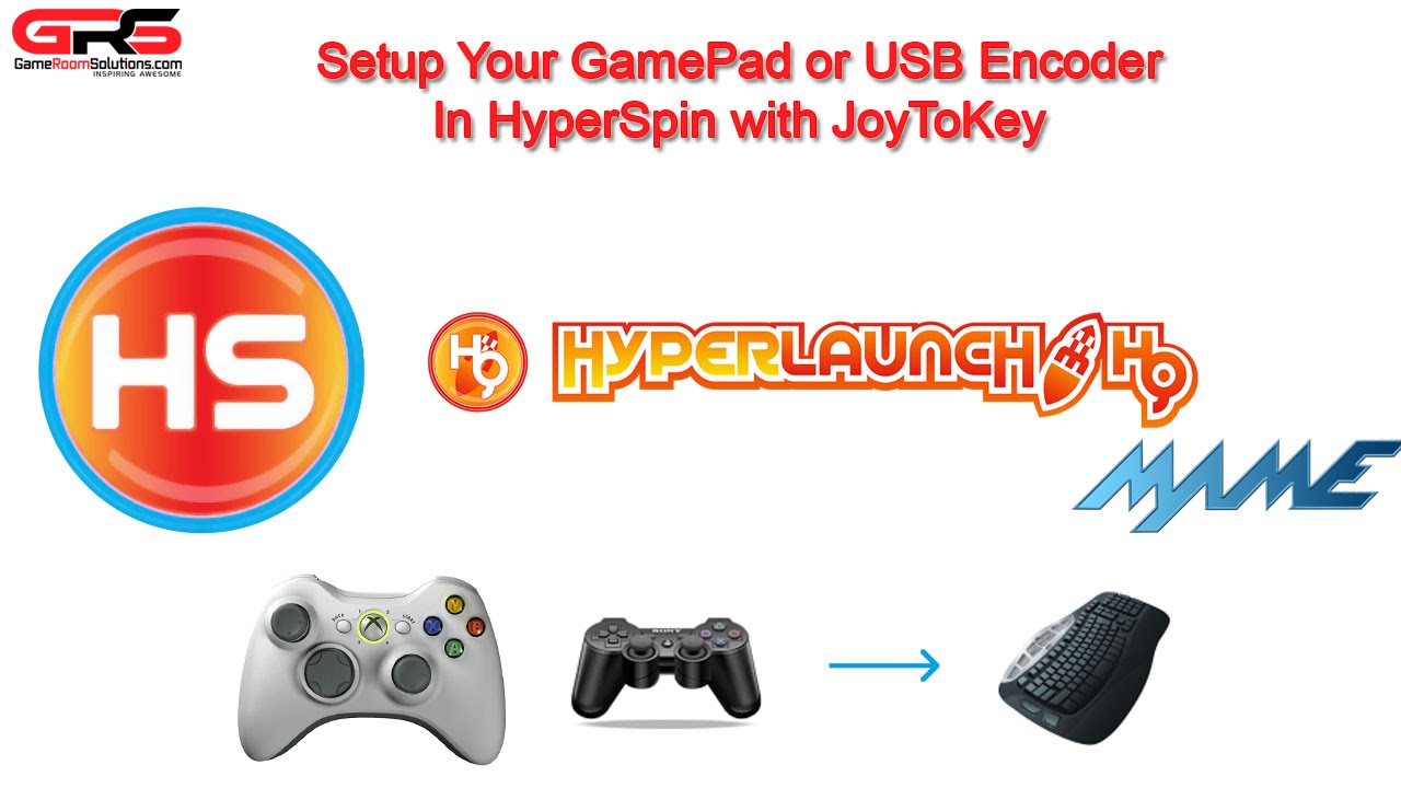 HyperSpin HyperLaunch Arcade Controls Setup JoyToKey and Gamepad