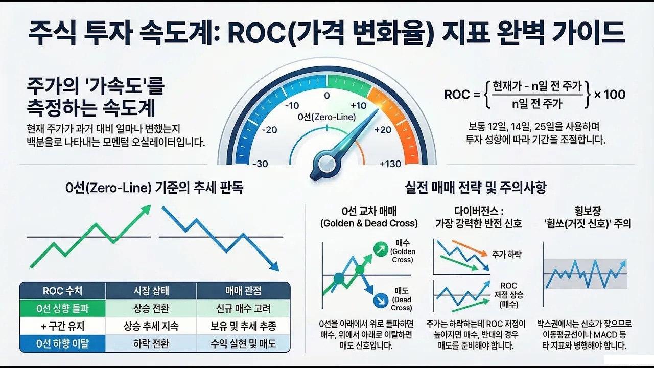 달공이 주식 투자 필수 지식: ROC (Price Rate of Change) 완벽 가이드