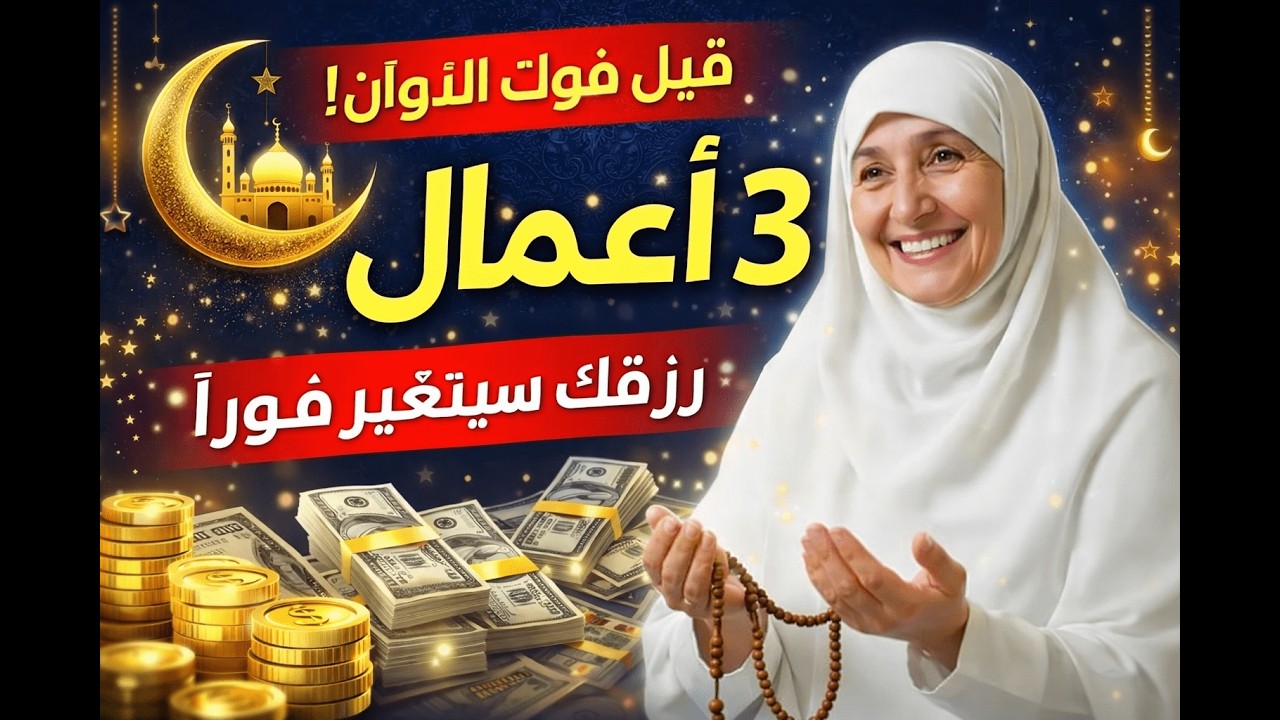 3 أعمال في العشر الأوائل من رمضان لا تفوّتها ❗ ستفتح لك أبواب الرزق فوراً