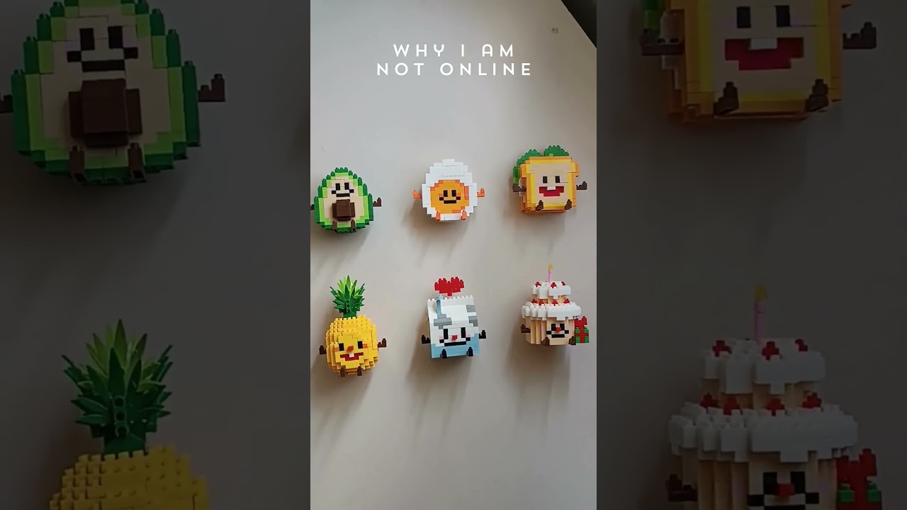 Built These Emojis 🐣🥑🍍🥪🥛🎂 with Nanoblocks | Before & After: Mini Food Block Set (Part 1 of 2!)