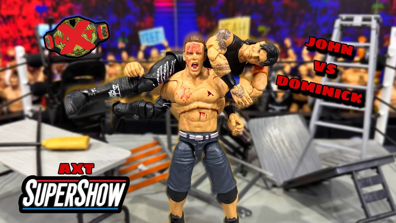 John Cena vs Dominick Mysterio Hardcore Action Figure Match!
