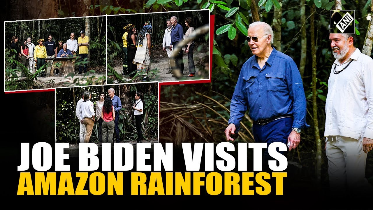 Joe Biden became the first sitting US president to visit the Amazon rainforest in Brazil