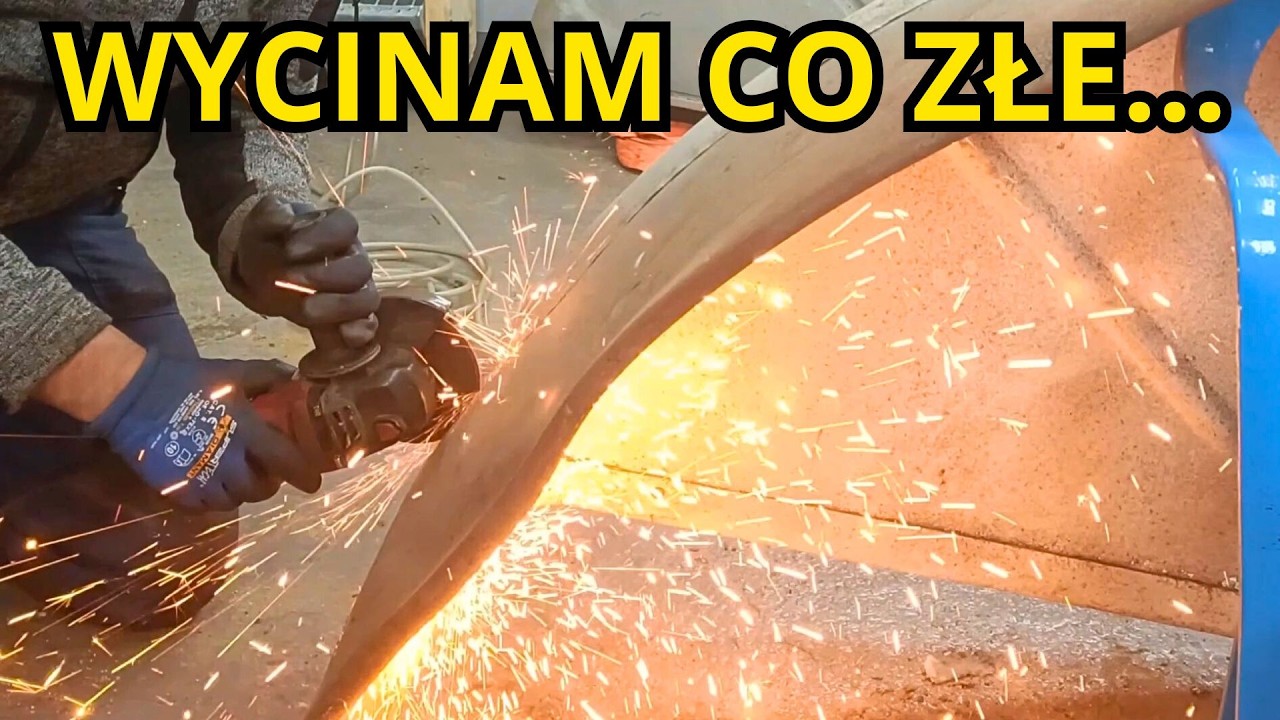 Czy coś zostanie z nich po wycięciu rdzy? Błotniki Zetor 50 Super