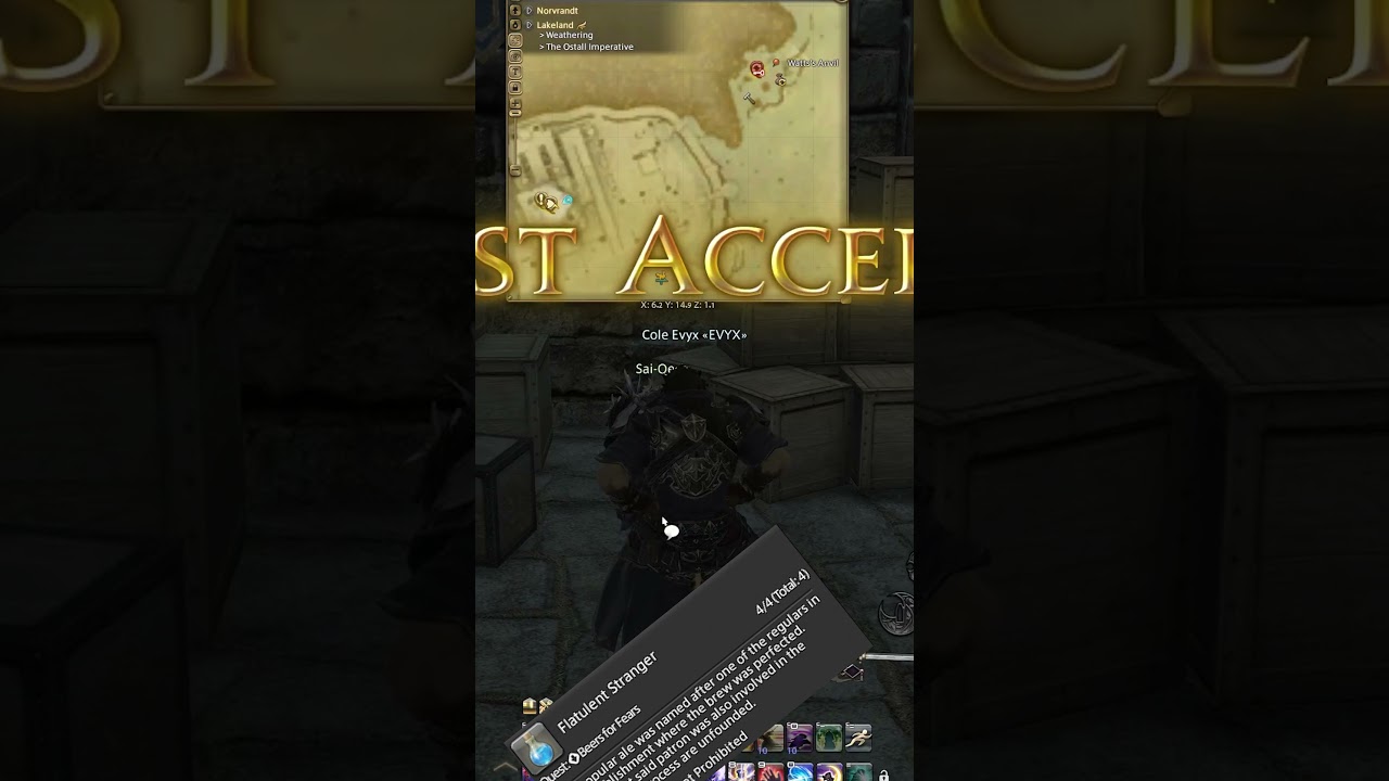 Unlocking FLATULENCE IN FFXIV. Absolutely dank... #shorts​​​​​​​ #FFXIV