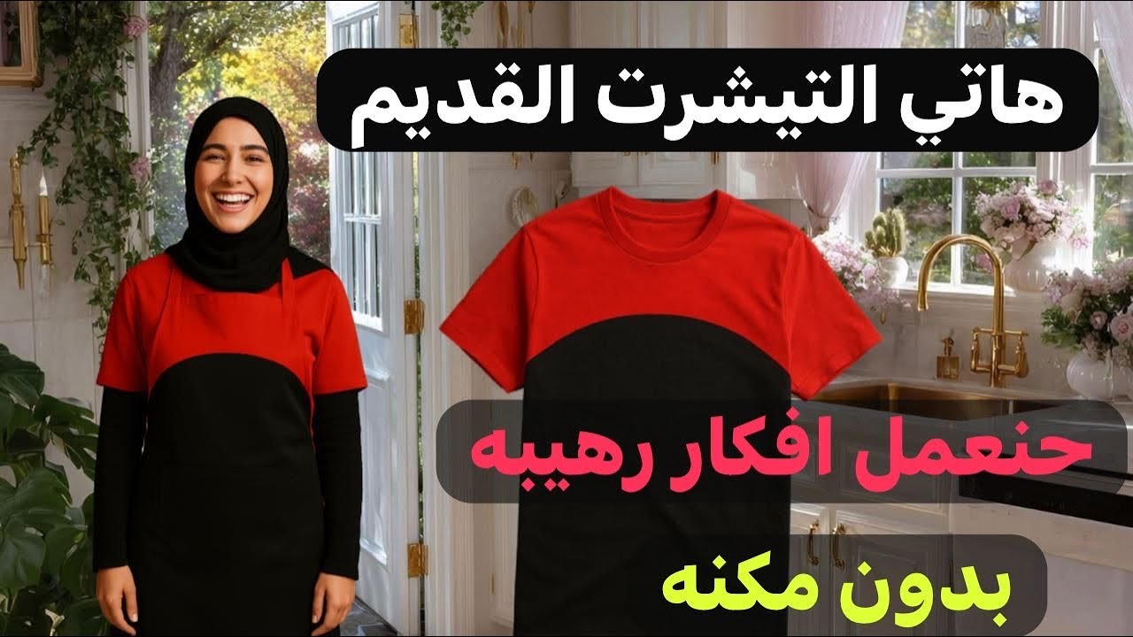#الطرح القديمه لا ترميها هنعمل افكار روعه  النتيجه حتبهرك #اعادة_تدوير _الملابس_القديمه_Diy_Reciycle