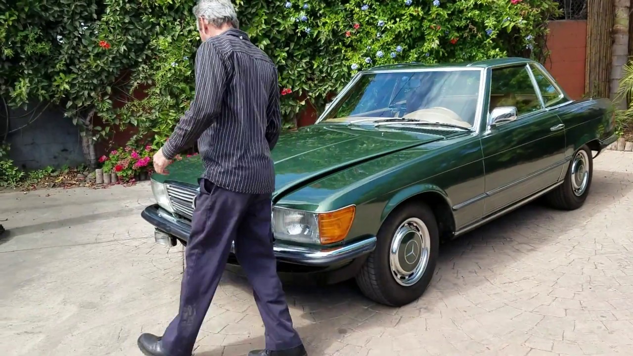 1972 Mercedes Benz R107 350SL Euro - rare 4-speed moss green