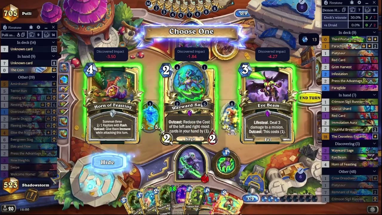 Hearthstone Echoes of the Infinite Broxigar Demon Hunter: Double Druid