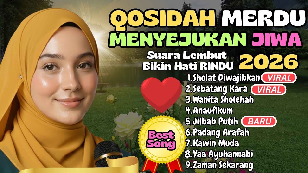 QASIDAH PALING MERDU TERVAFORIT 2026 ❤️ Musik Gambus Islami Syahdu Penenang Hati & Penyejuk Kalbu
