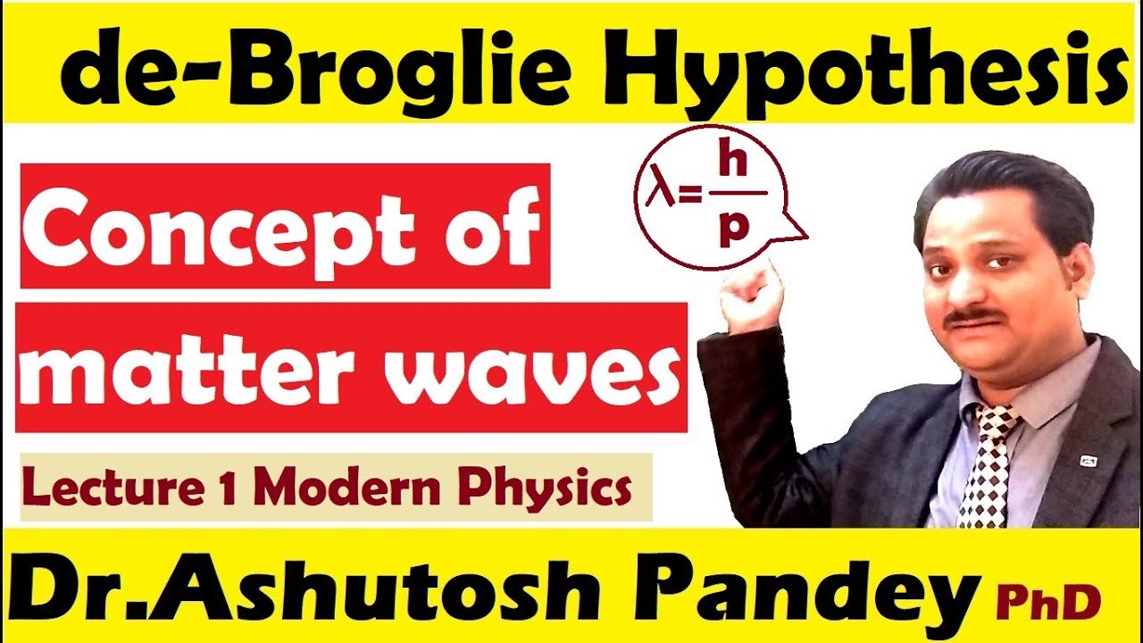 DeBroglie hypothesis of matter waves, expression for debroglie wavelength modern physics, quantum P