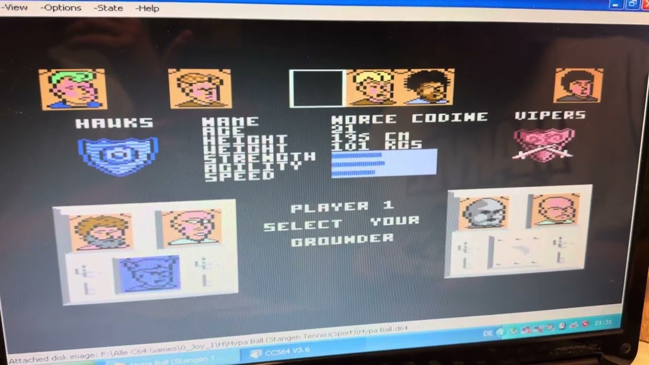 C64 Intro Gameplay Hypa Ball - Emulator