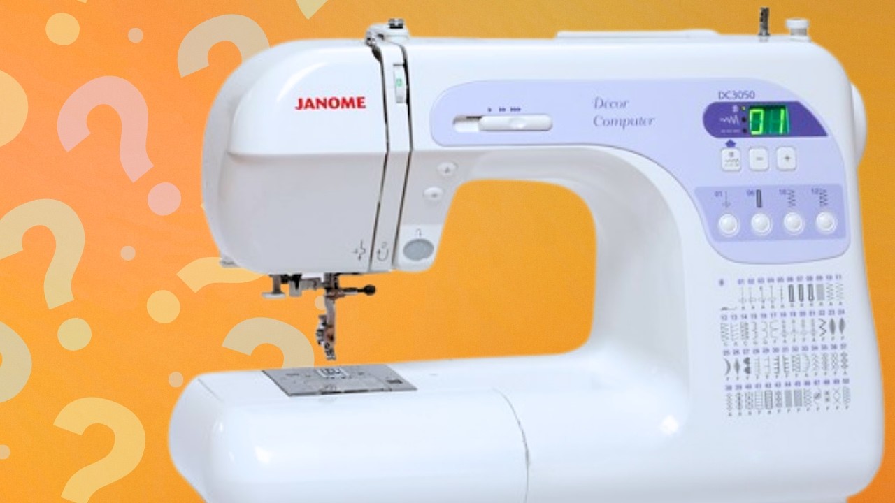 Janome DC3050 sewing machine? Let's thread it, wind a bobbin, and sew!