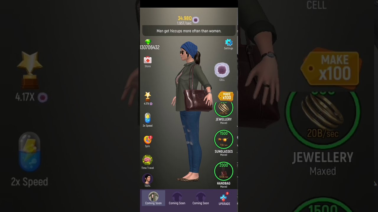 Idle Human! IS THIS MAX LEVEL WOMEN EVOLUTION ?IDLE HUMAN LEVEL 99999