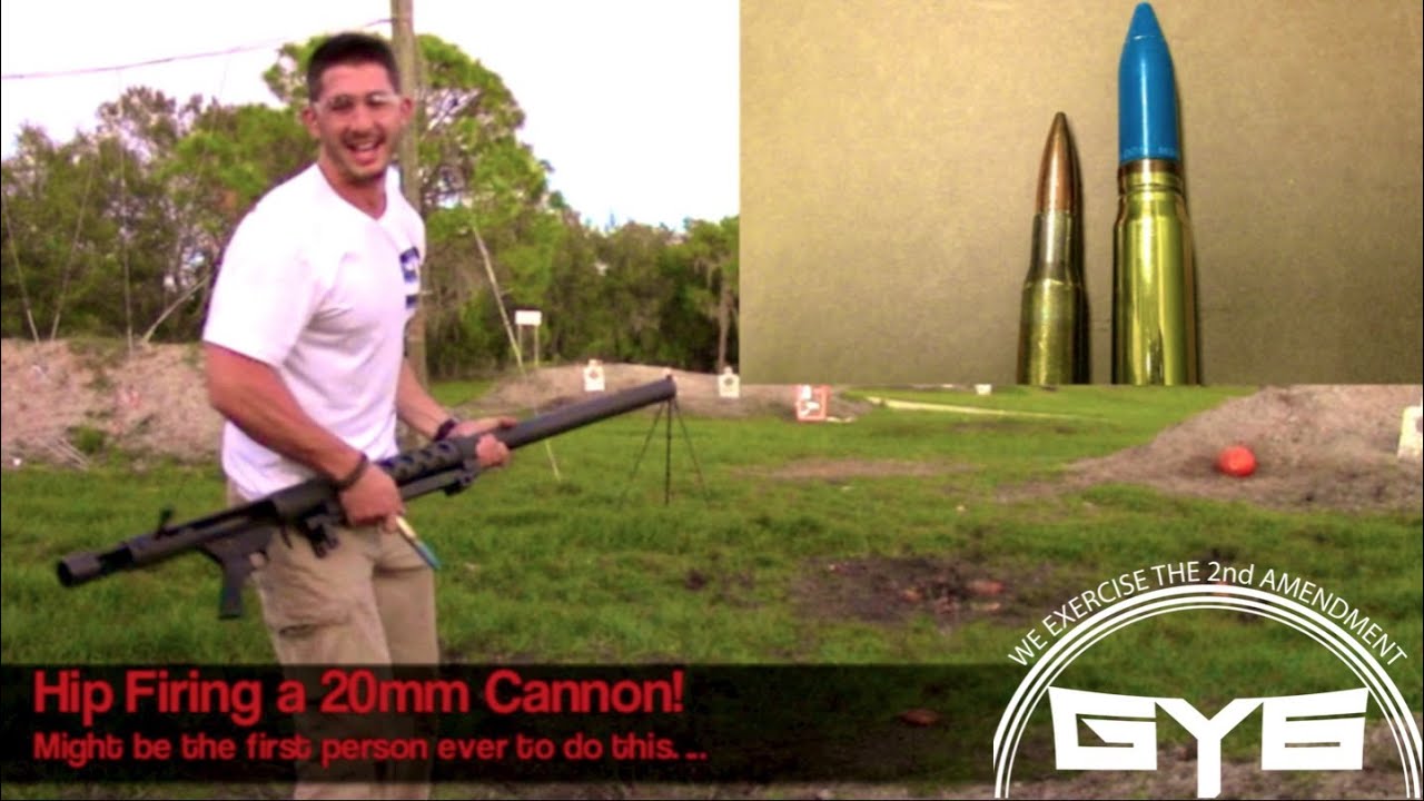 Hip Firing a 20mm Cannon... HOLY CRAP!!!
