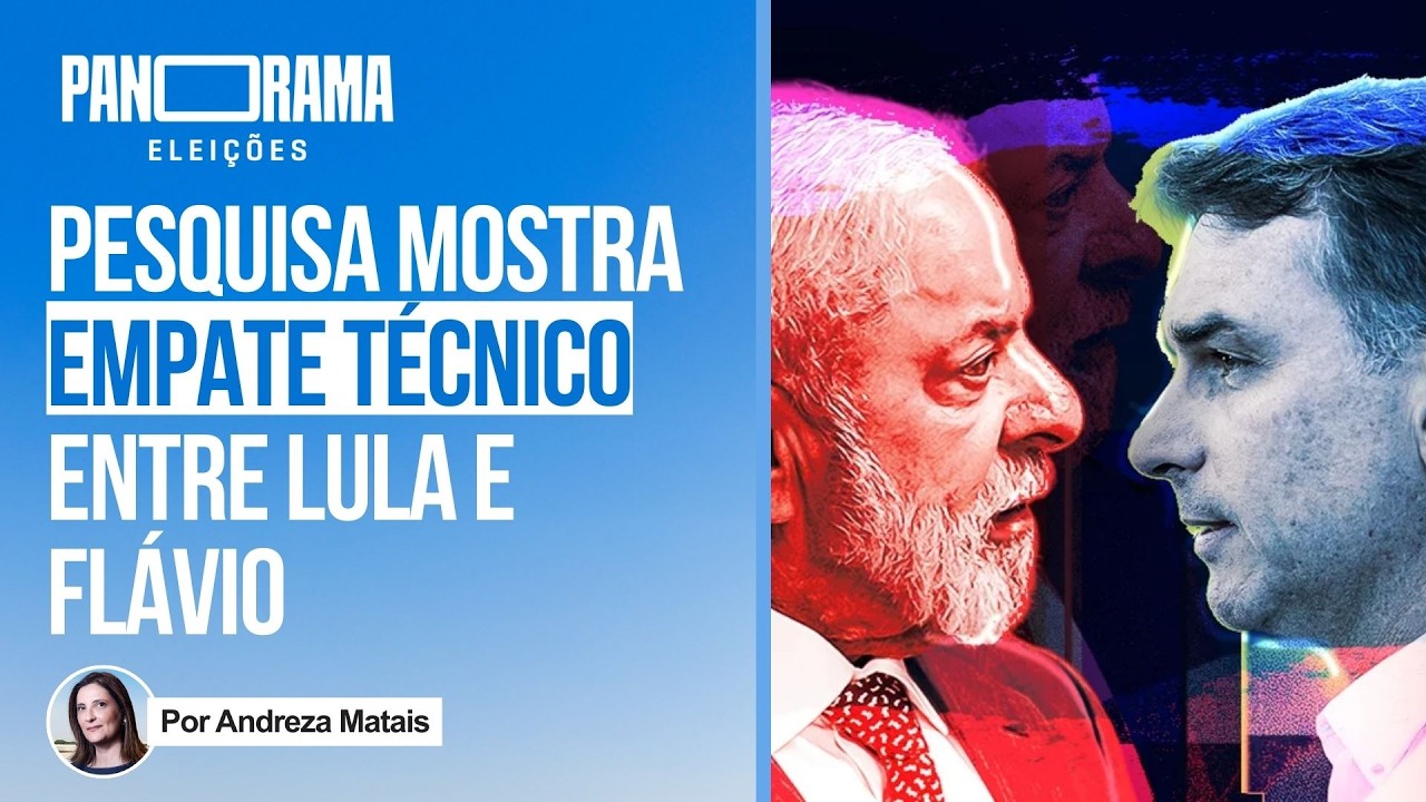 Flávio volta a empatar com Lula em nova pesquisa