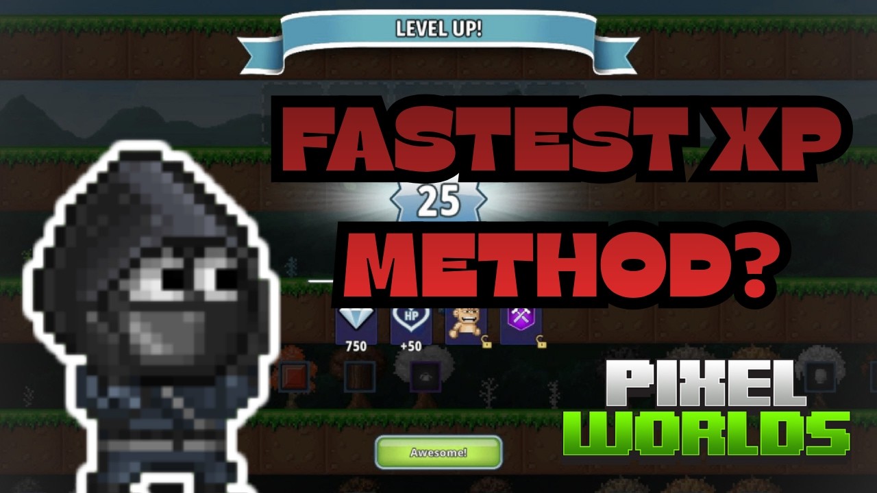 Best Way to Reach Level 25 FAST | Pixel Worlds