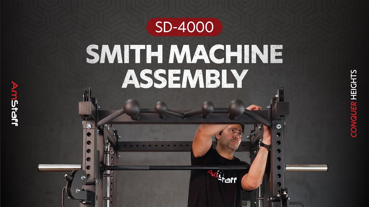 AmStaff Fitness SD-4000 Assembly Timelapse &ndash; All-in-One Strength Machine Setup